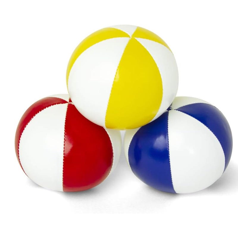 GloFX Juggling Balls [Pack of 3] for Beginners to Advanced Jugglers - No Bounce Design - Durable Weighted Juggle Ball Kit - 2 Layer Construction - Soft and Easy Juggling Kit - Mixed Colors - Image 1